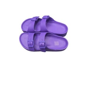 כפכפי פסים דמוי דייזי בסגול